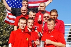The victorious team USA, led by Graham Fisher