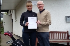 Zoey's First Handicap Award